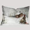 Kissen Tomte mit Schlitten 