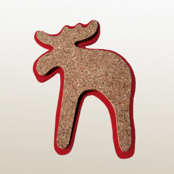 Artikelbild 1 des Artikels “Untersetzer Elch aus Holz und Kork “