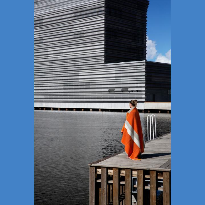Artikelbild 2 des Artikels “Wolldecke Mikkel, orange “